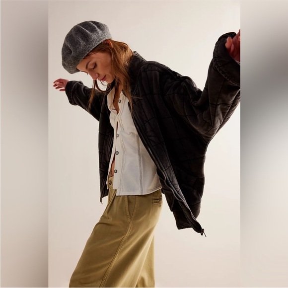 Free People Dolman Quilted Knit Jacket - Picture 3 of 7